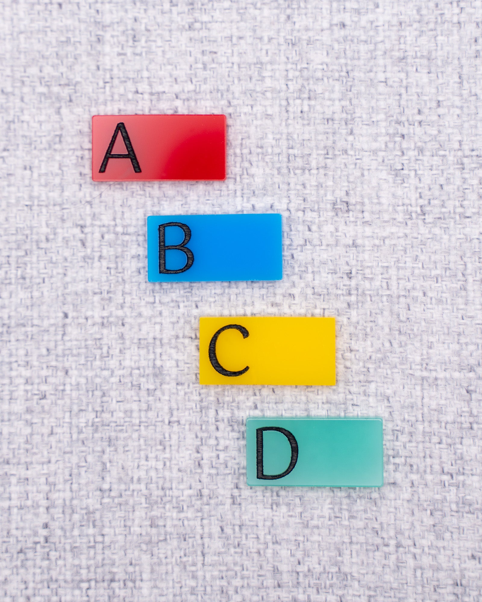 Slate Mag Tags - Color Acrylic