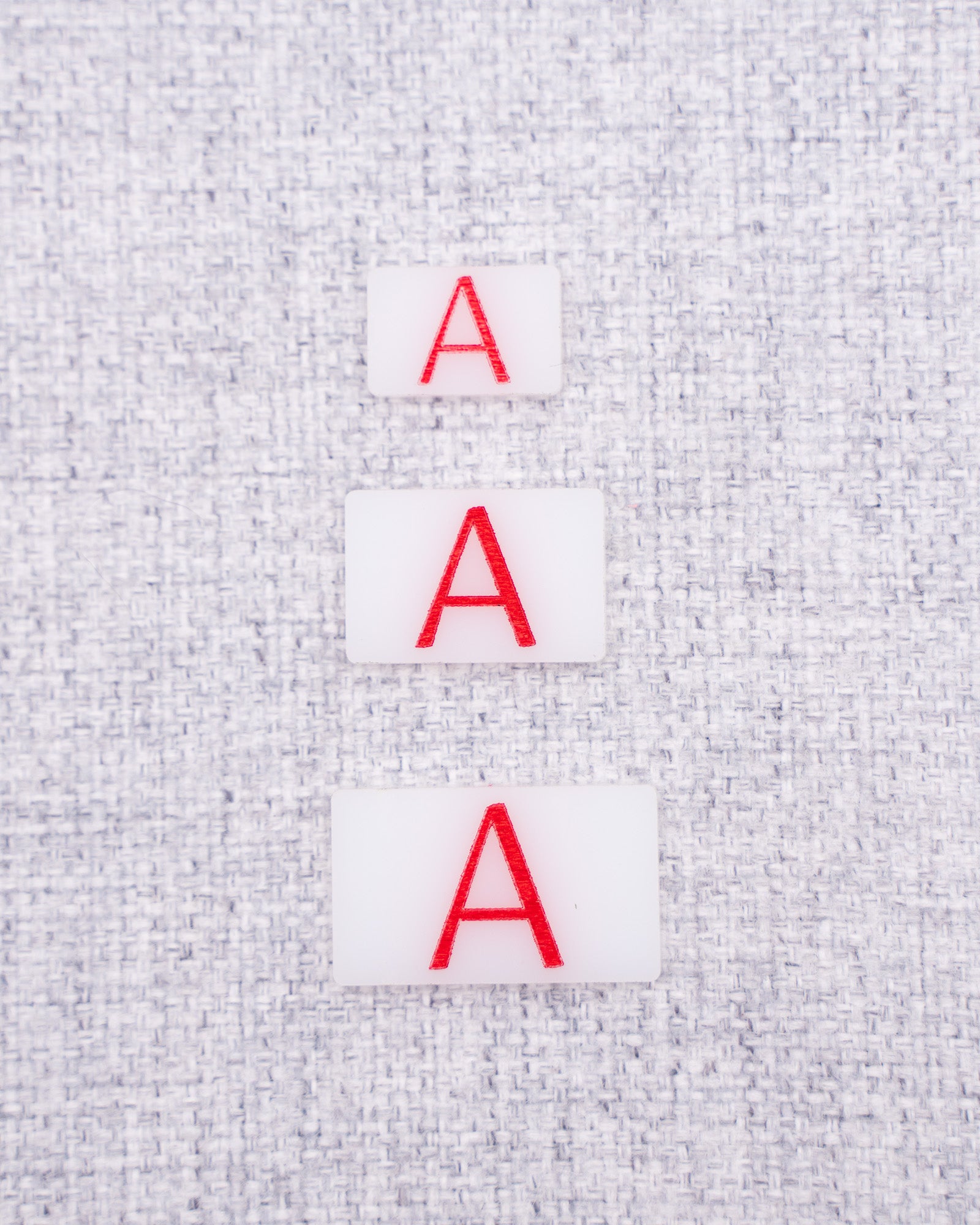 Camera Tags // White Acrylic