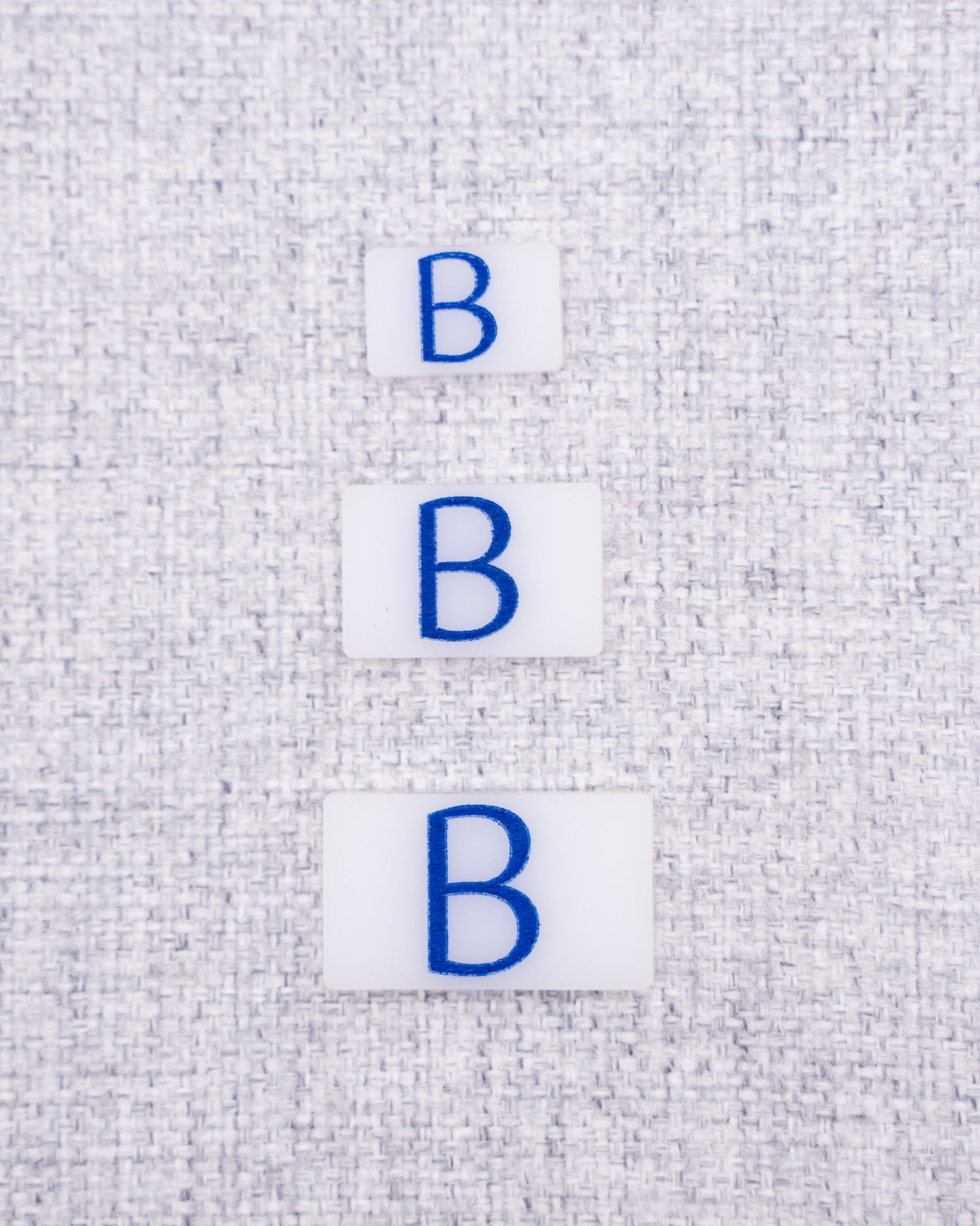 Camera Tags // White Acrylic