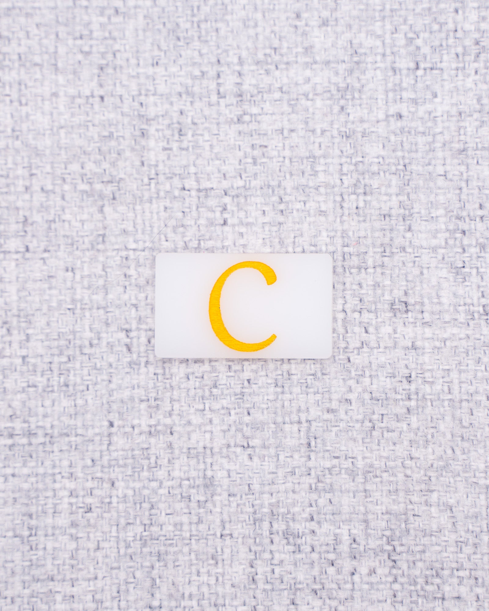 Camera Tags // White Acrylic