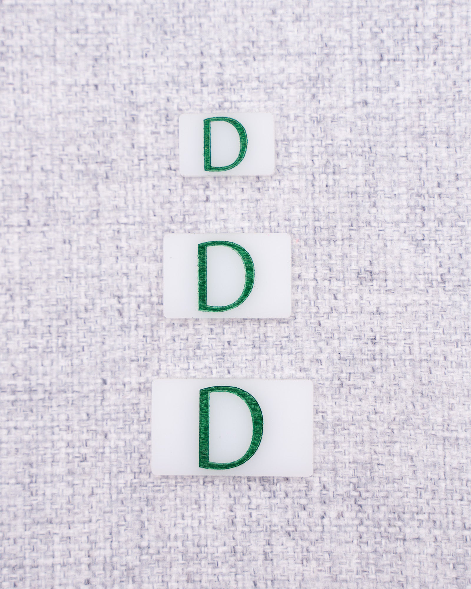 Camera Tags // White Acrylic