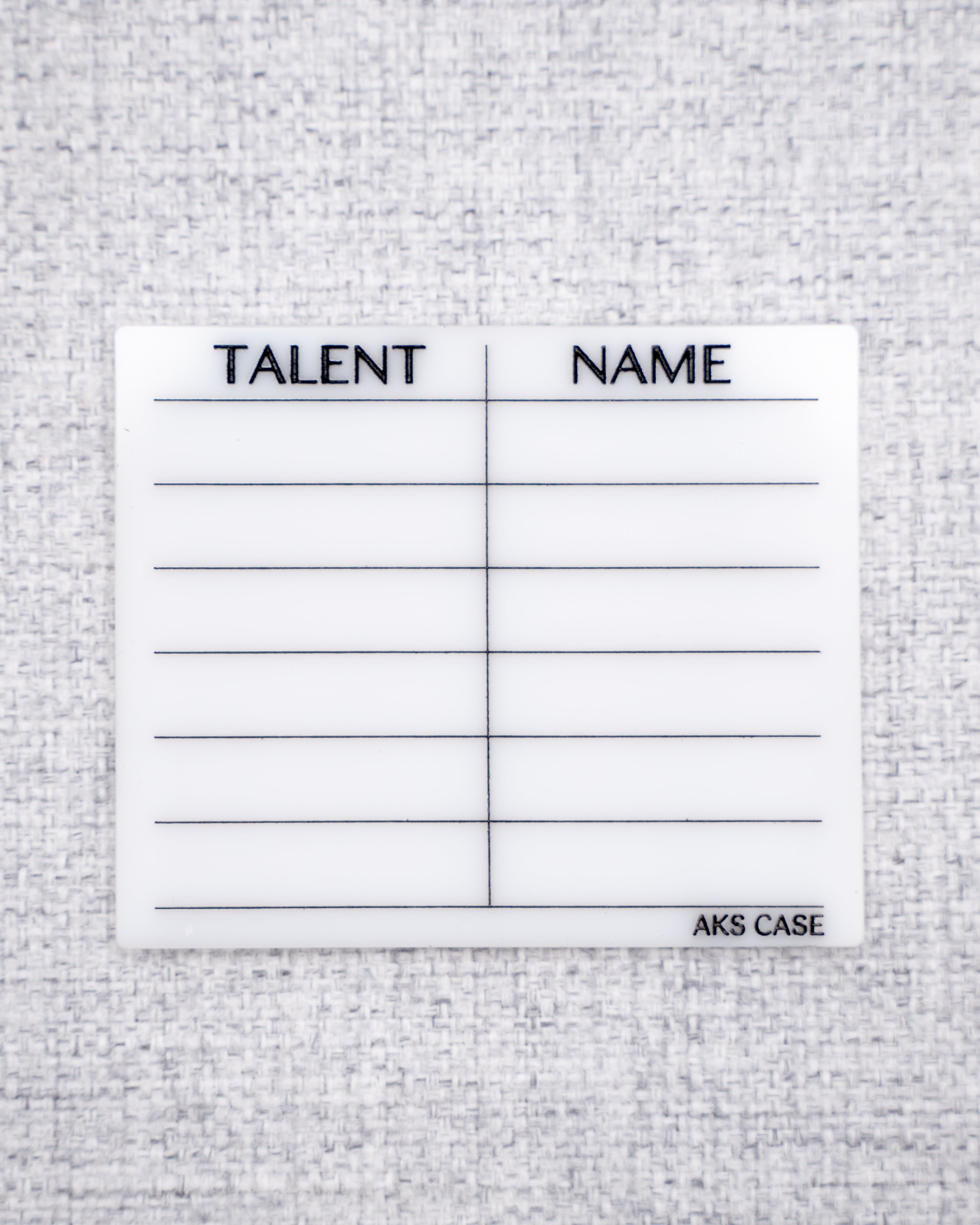 Talent Cheat Sheets // Commercial