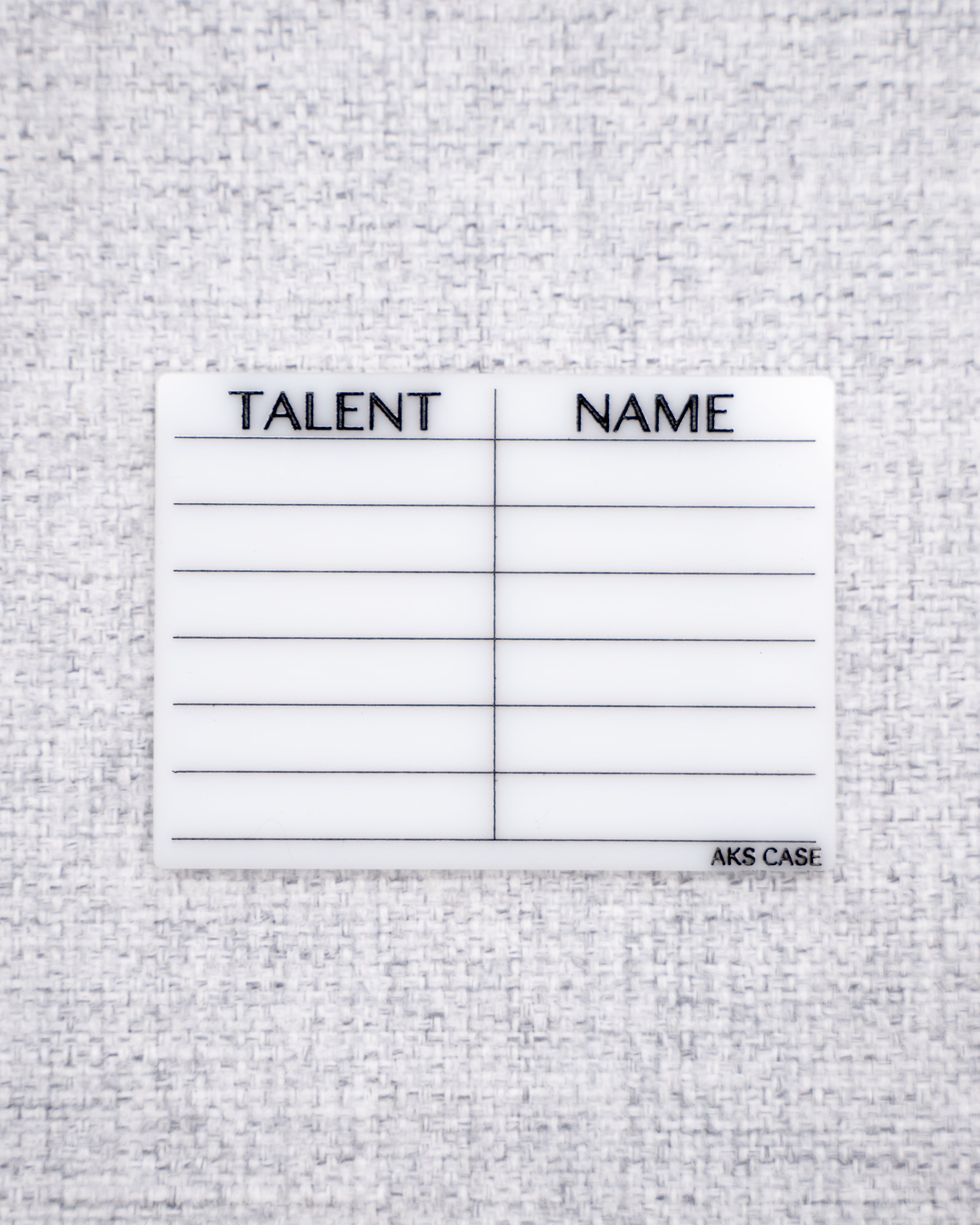 Talent Cheat Sheets // Commercial