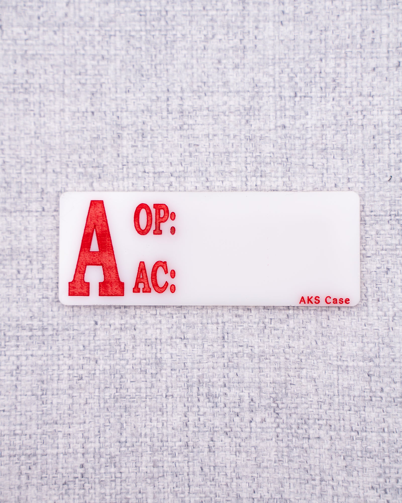 White Monitor Name Tags - Original