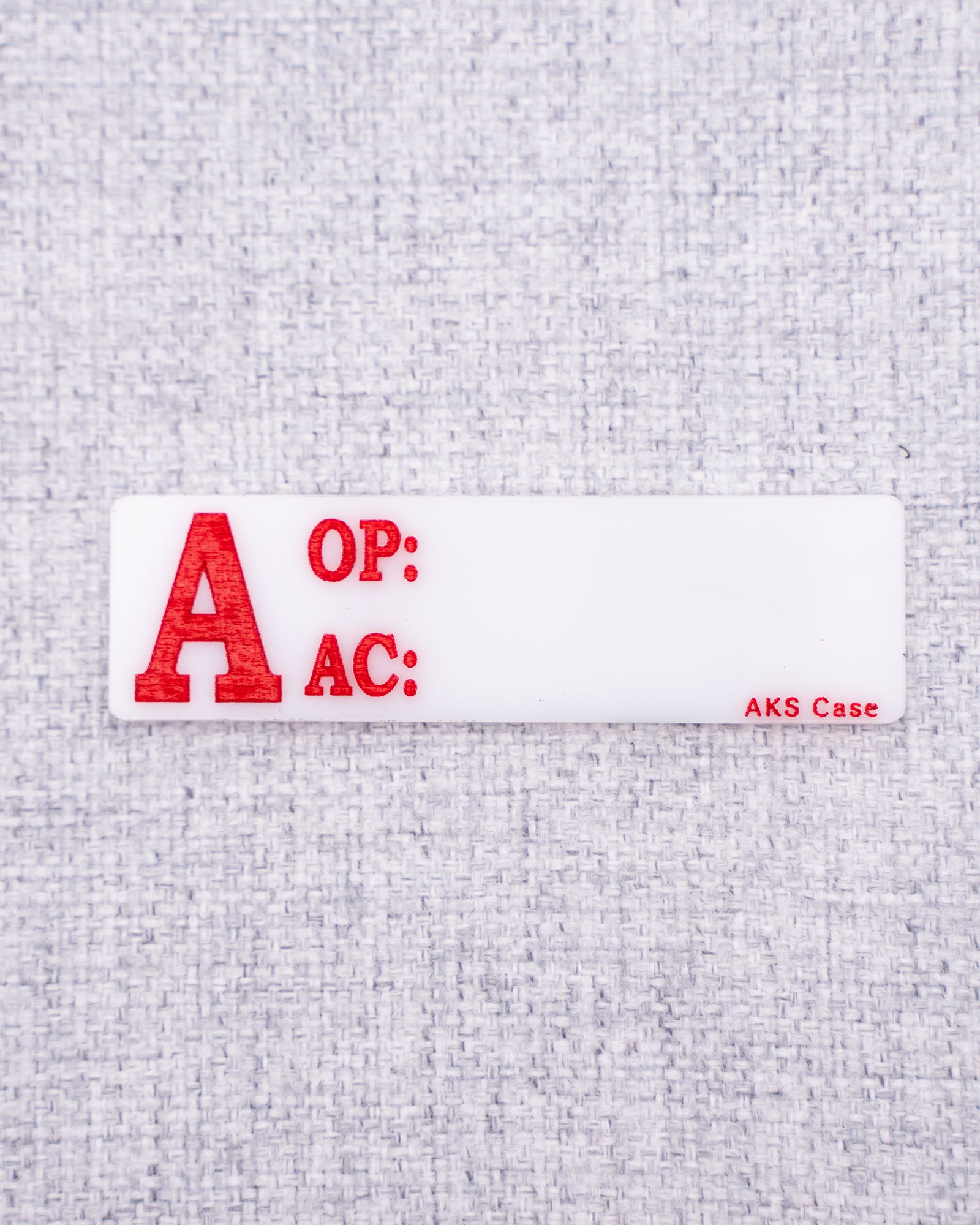 White Monitor Name Tags - Original