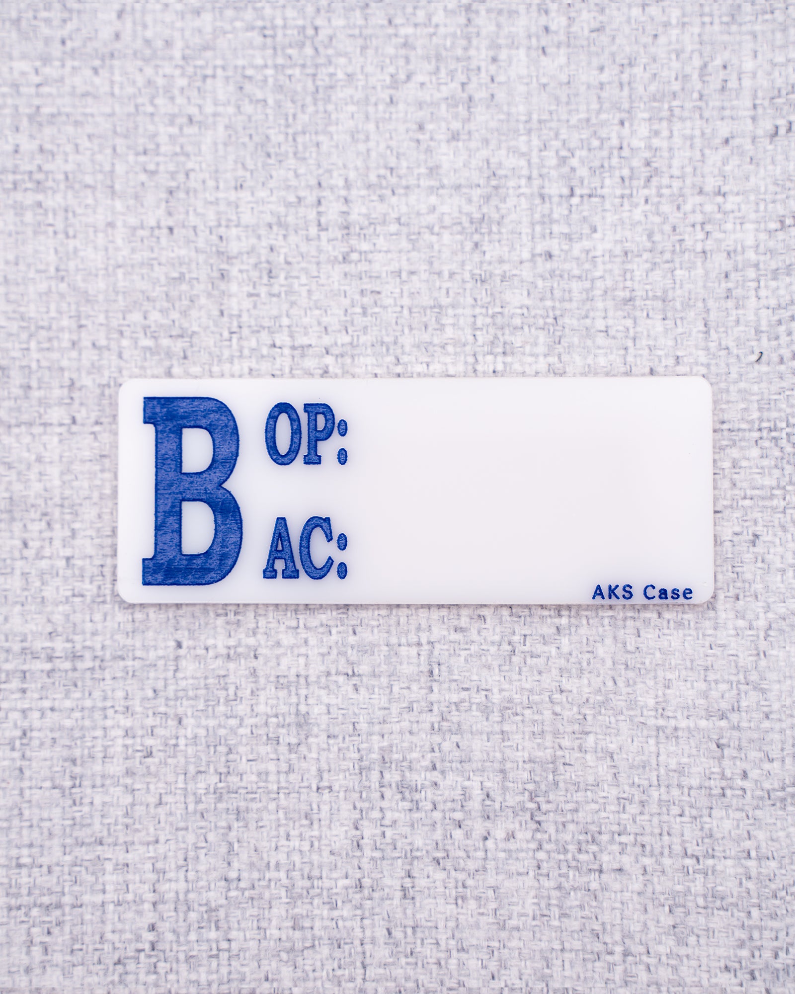 White Monitor Name Tags - Original