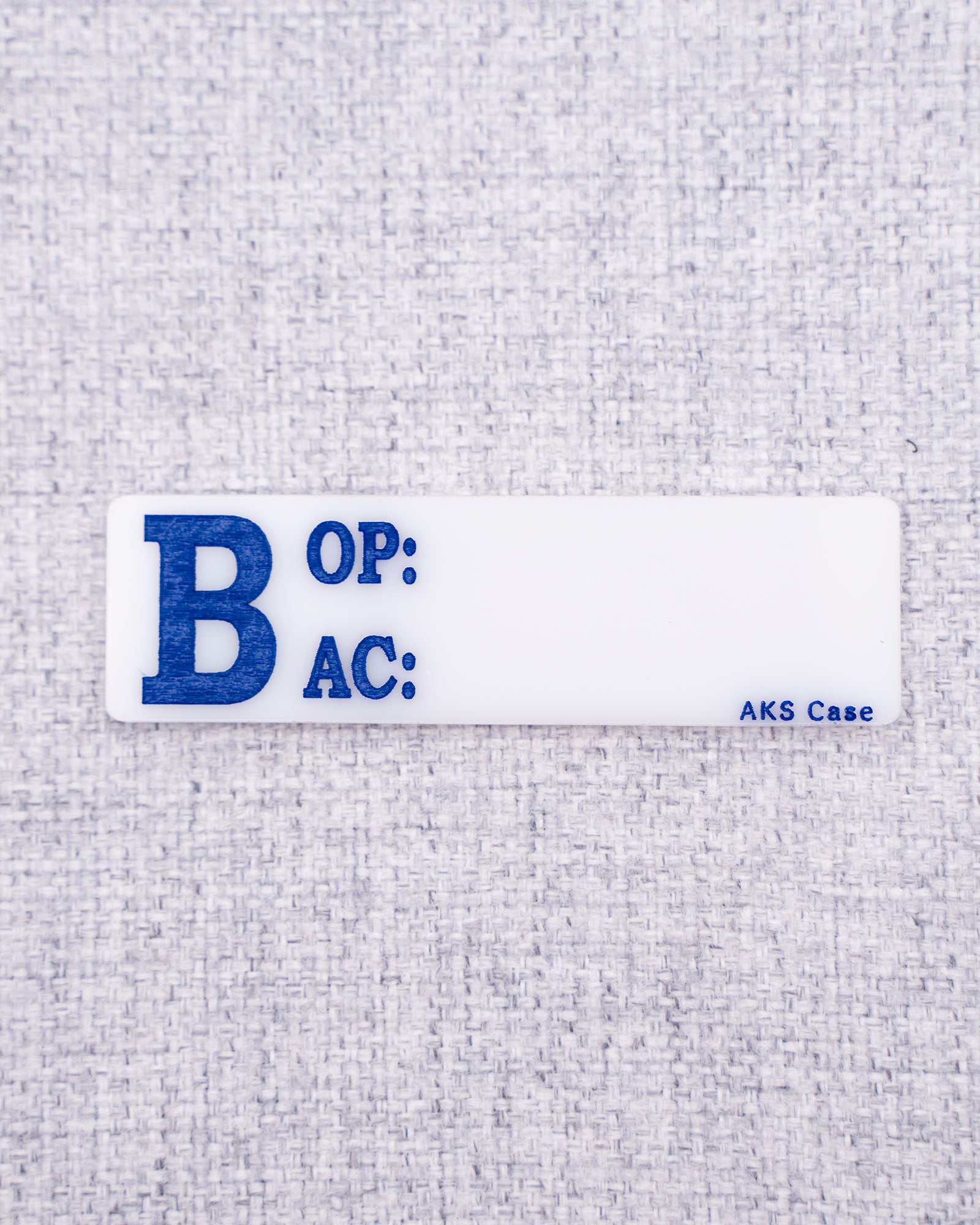 White Monitor Name Tags - Original